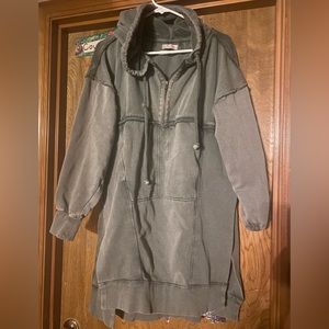 Free People Hooded Sweatshirt Jacket XS GUC